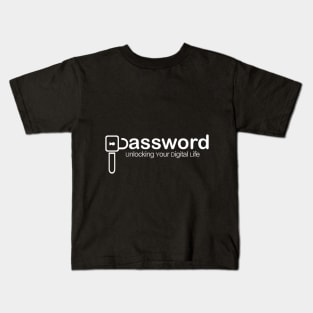 Password unlocking your digital life Kids T-Shirt